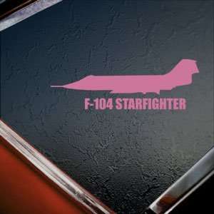  F 104 STARFIGHTER Pink Decal Military Soldier Car Pink 