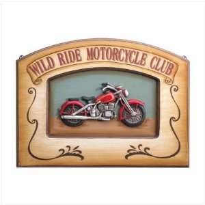  WILD RIDE MOTORCYCLE CLUB PLAQUE [Kitchen]: Sports 