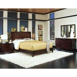 Ligna Furniture Park Place Low Profile Bedroom Set in Espresso:  