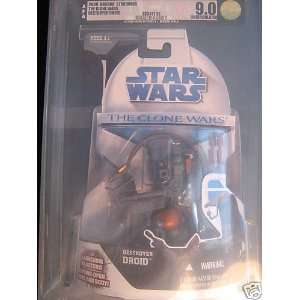 Star Wars the Clone Wars Destroyer Droid AFA 90 Uncirculated Sealed in 