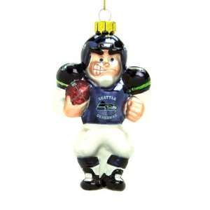   Seahawks NFL Glass Player Ornament (4 Caucasian) Everything Else
