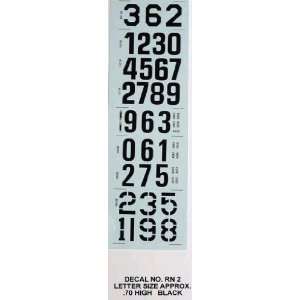  CBA 1/24 Police Car Roof Number Decals Set #2: Home 