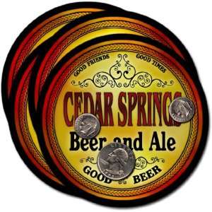 Cedar Springs, GA Beer & Ale Coasters   4pk