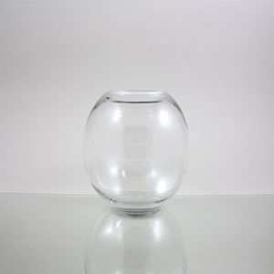  7 x 6 Clear Round Bubble Bowl Vase   Case of 8