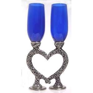  Celtic Heart Love Knot Pewter Toasting Flutes Everything 