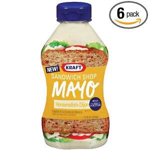 Kraft Sandwich Shop Mayo Horseradish Dijon, 12 Ounce Jars (Pack of 6)