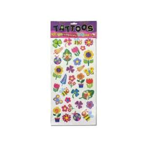  Bulk Pack of 24  Flower Temporary Tattoos (Each) By Bulk 