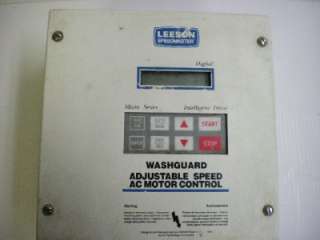 Leeson Speedmaster Washguard Adj Speed AC Motor Control  