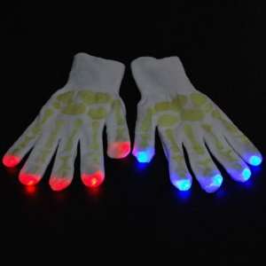   Changing Flow Rave LED Gloves Raver Party Dancing: Toys & Games