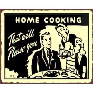   Vintage Metal Art Restaurant Service Retro Tin Sign: Home & Kitchen