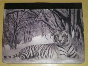 GORGEOUS White Tiger Leather Case for iPAD2 NEW  