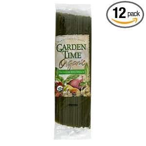 Garden Time Organic Semolina with Spinach Fettuccini with Spinach, 10 