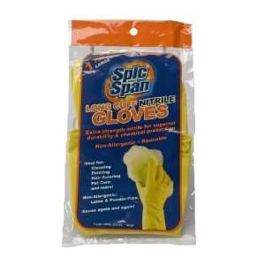  Spic and Span Kleen Maid 00735 Yellow Large Nitrile Long 