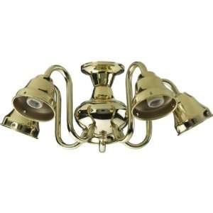   2530 102 Decorative Chandelier Hardware Kit, Polished Brass Finish
