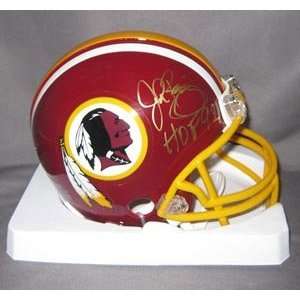  John Riggins Signed Redskins Mini Helmet   HOF Sports 