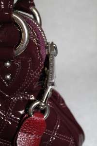 Marc Jacobs Patent Bordeaux Leather Small Cecilia bag New $1150  
