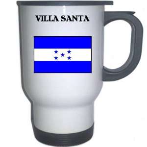 Honduras   VILLA SANTA White Stainless Steel Mug
