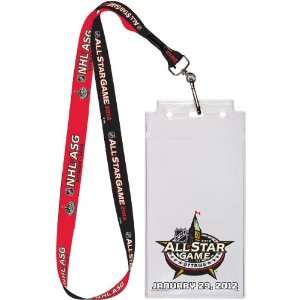  Wincraft 2012 Nhl All Star Game Lanyard And Credential 