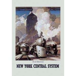  Vintage Art New York Central System   00956 x
