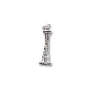  Seattle Space Needle Charm   Gold Plated: Jewelry