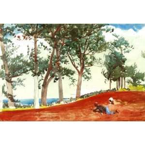   Painting House and Trees Winslow Homer Hand Painted Art Home