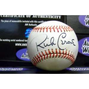  Rick Cerone Autographed Baseball Yellowed Clearance 