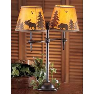  2   light Lodge Table Lamp