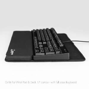   Laptop Lap Desk and Keyboard Platform and Grifiti Fat Wrist Pad 17