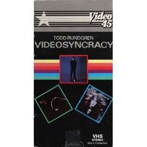  Todd Rundgren Videosyncracy Video 45 VHS 