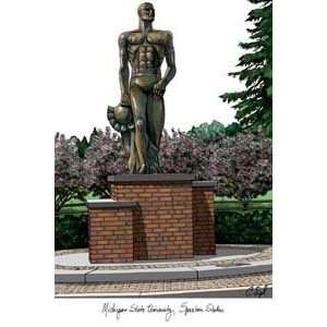   : Spartan Statue Limited Edition Lithograph: Kitchen & Dining