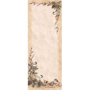  Chickadees in the Pines Magnetic List Pad: Office Products