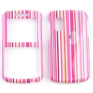  Samsung Magnet A257 Pink/Orange Stripes Hard Case/Cover 