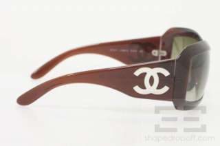Chanel Brown Square Frame & Mother of Pearl Monogram Sunglasses 5076 H 