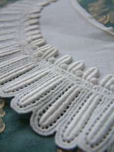 Superb Antique French Authentic Shabby Chic Lace Dress Collar/Yoke 