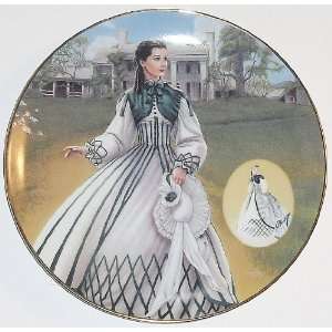 The Country Walking Dress Collector Plate #7191B (Costuming of a 