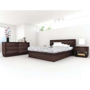  Sonax DB1008PK2 Dbl Bed, 3 Piece Bedroom Set, Queen