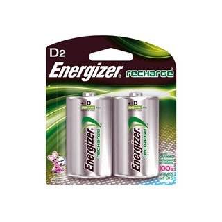 Energizer Battery, Inc., EVER NH50BP2 NiMH Recharge Battery D 2Pk 