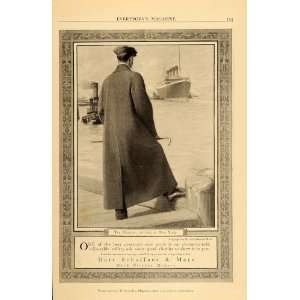 1911 Ad Hart Schaffner Marx Mens Overcoat RMS Olympic   Original Print 
