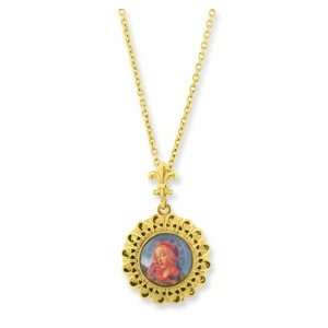  Gold Tone Locket Necklace: Jewelry
