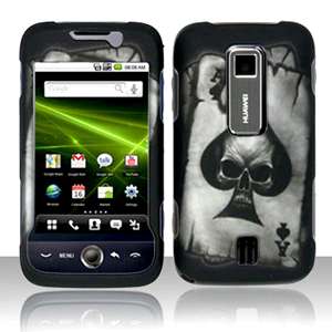 Hard SnapOn Cover Case 4 Huawei ASCEND M860 SKULL SPADE  