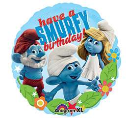 18 SMURF Smurfette Happy Birthday Party Mylar Balloon  