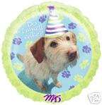 The DOG Puppy Do I Smell Cake Happy Birthday Balloon  
