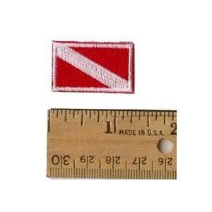 Dive Flag Patch 3/4 x 1 1/8  Sports & Outdoors