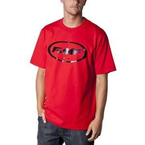  Slick Mens Short Sleeve Sports Wear Shirt   Red / Medium Automotive