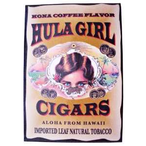  Hula Girl Cigar Magnet Measures 6.5cm By 9.0cm. Printed 