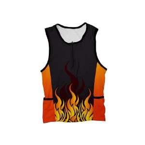  Hot Flames Triathlon Top for Youth