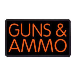  Guns and Ammo 13 x 24 Simulated Neon Sign: Home 