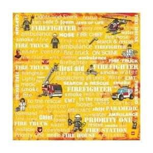 Scrapbooking Paper   Lego   Emergency/Firefighter Arts 