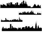 Skylines 01 Airbrush Stencil,Template,Template  
