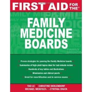  First Aid for the Family Medicine Boards (FIRST AID 